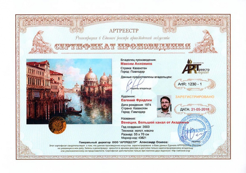 Венеция. Большой канал от Академии