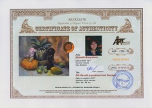 Still life with a sculpture from Tanzania