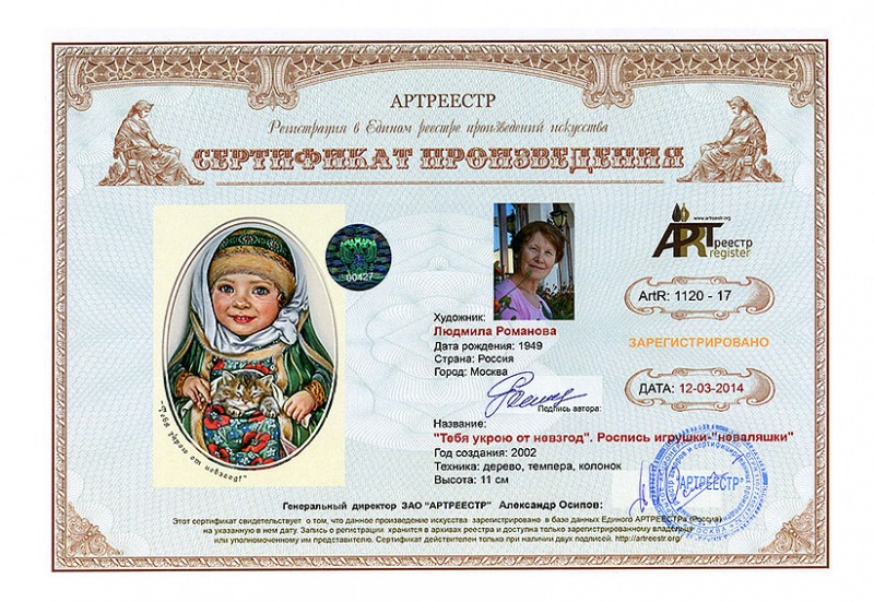 Тебя укрою от невзгод. Роспись  ...