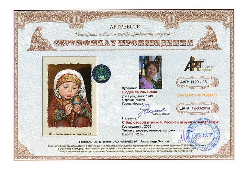 С бирюзовой птичкой. Роспись игрушки- ...