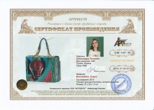 Сумка `Blue python`