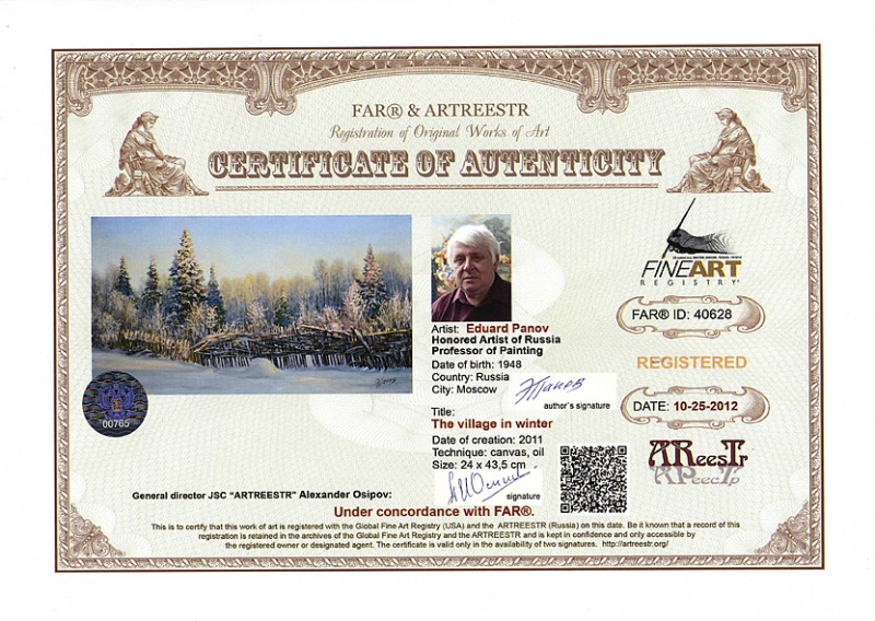 The village in winter